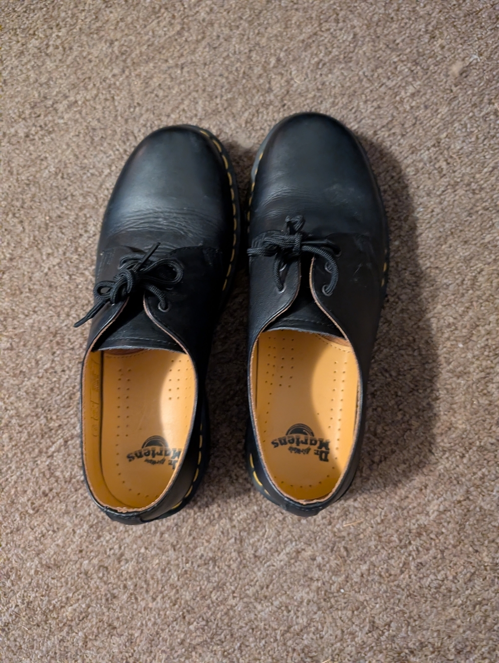 Dr. Martens 1461 Oxford Shoe Smooth Black Leather Womens Size 10 (Mens Size 9) - Picture 3 of 5